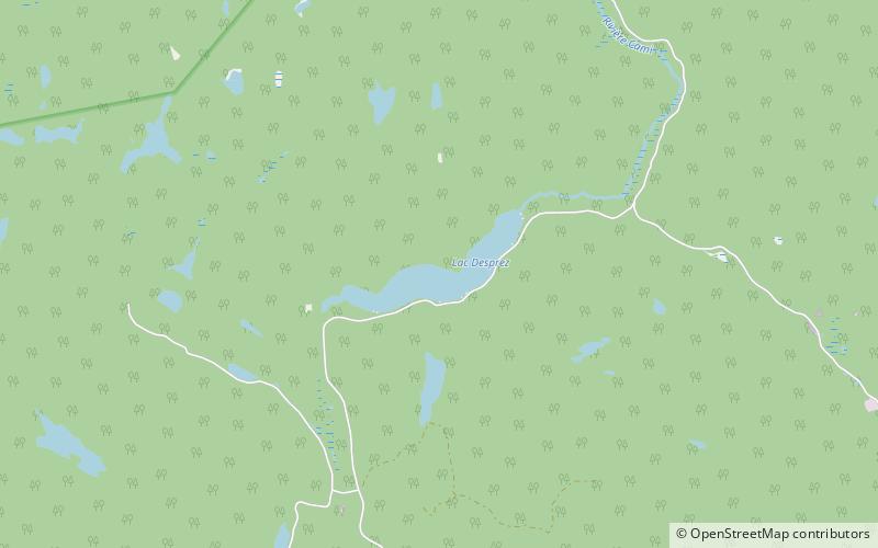 desprez lake zec du lac brebeuf location map