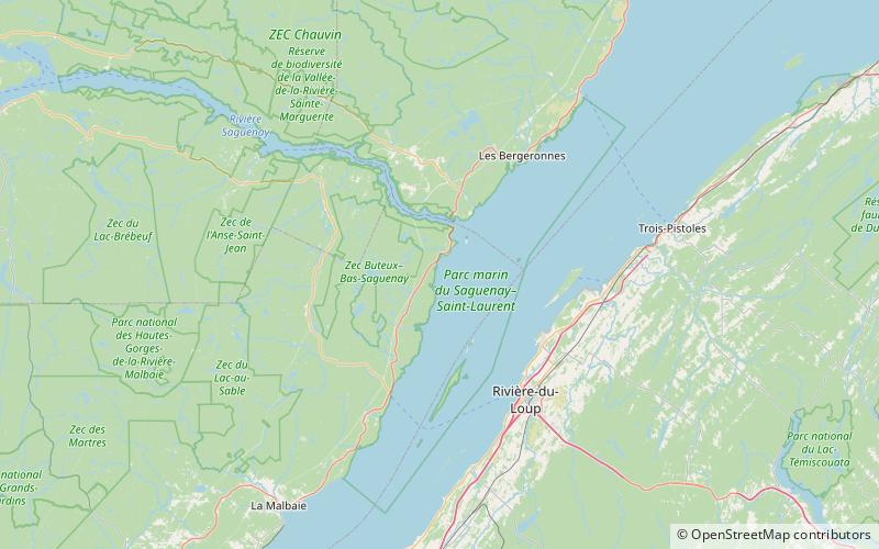 Saguenay–St. Lawrence Marine Park location map