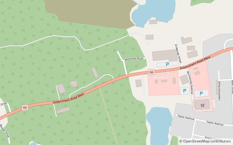 Kirkland Lake Miners' Memorial location map