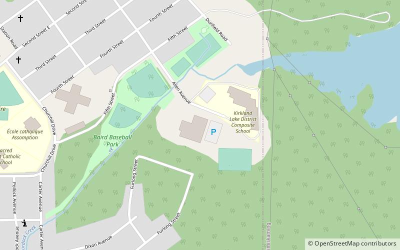 joe mavrinac community complex kirkland lake location map