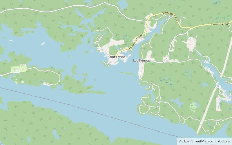 Kenogami Lake location map
