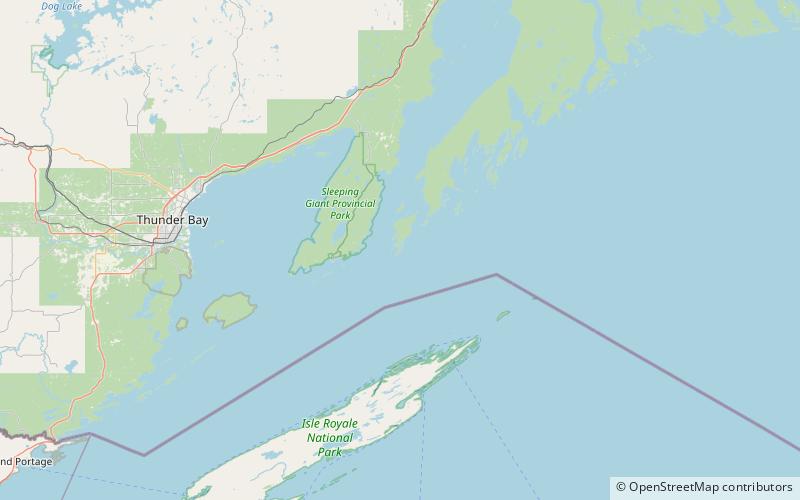 porphyry island provincial park area de conservacion marina nacional del lago superior location map