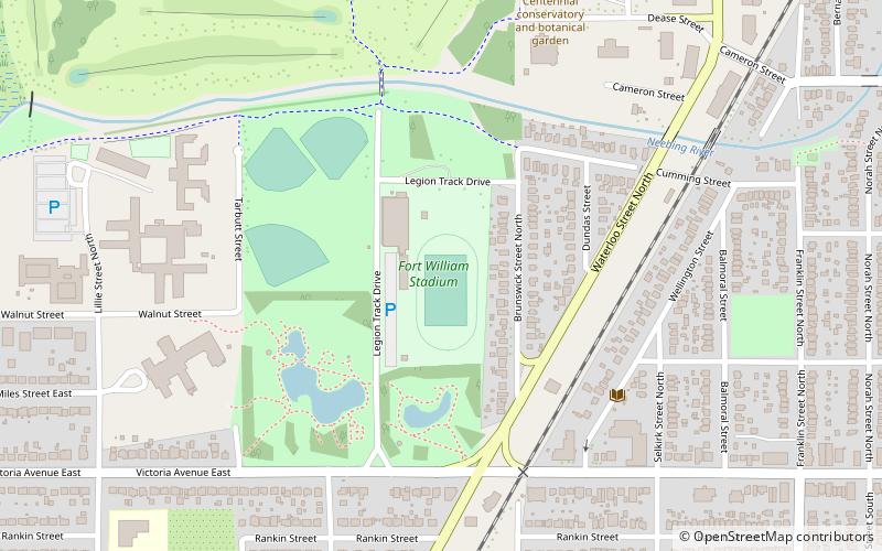 fort william stadium thunder bay location map