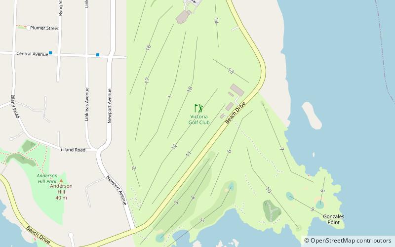 Victoria Golf Club location map