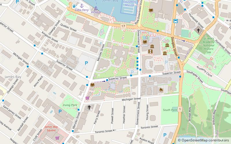 Victoria Centennial Fountain location map