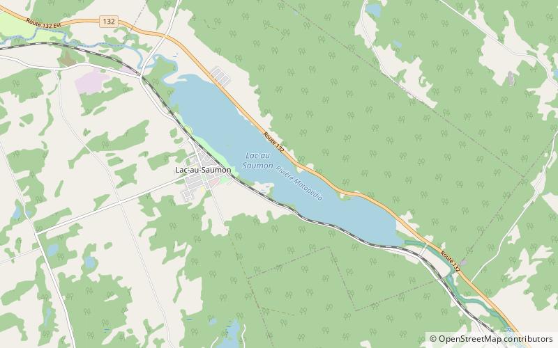Lac au Saumon location map