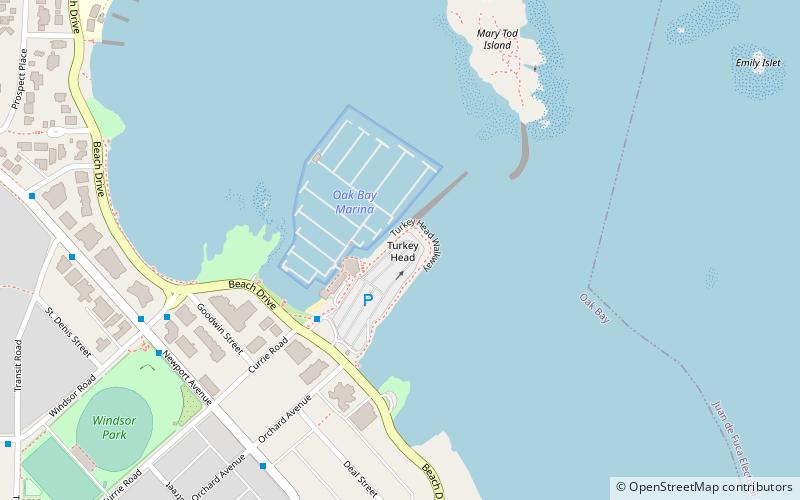Oak Bay Marina location map