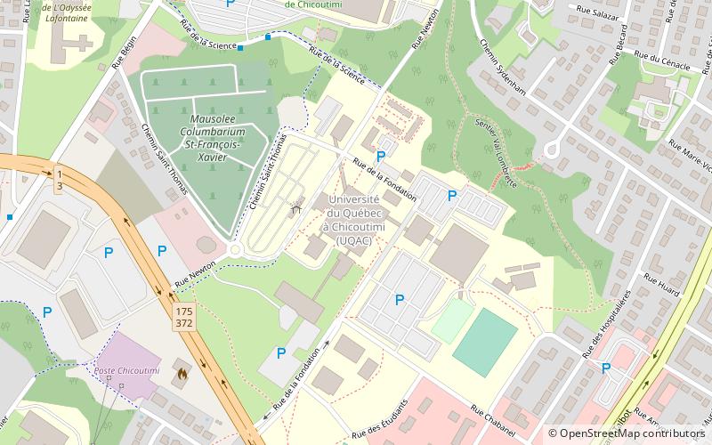 Université du Québec à Chicoutimi location map
