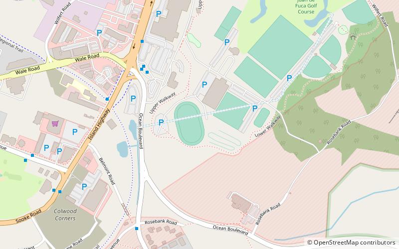 Westshore Velodrome location map