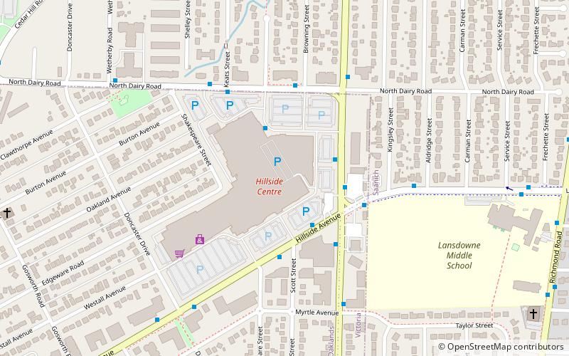 Hillside Shopping Centre location map