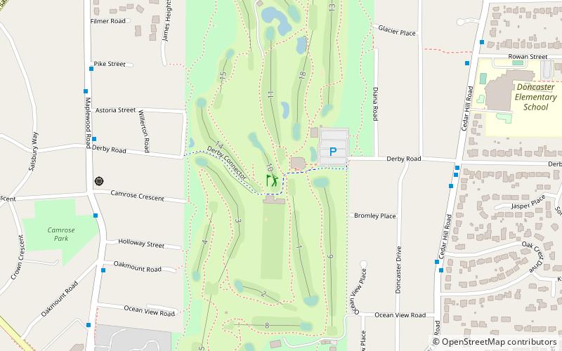 Cedar Hill Golf Course location map