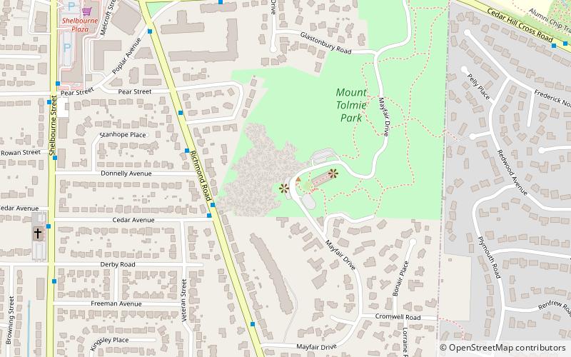 mount tolmie park victoria location map