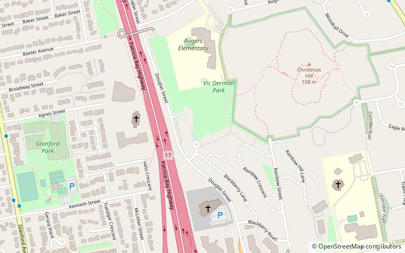 Saanich location map