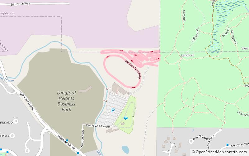 Western Speedway location map