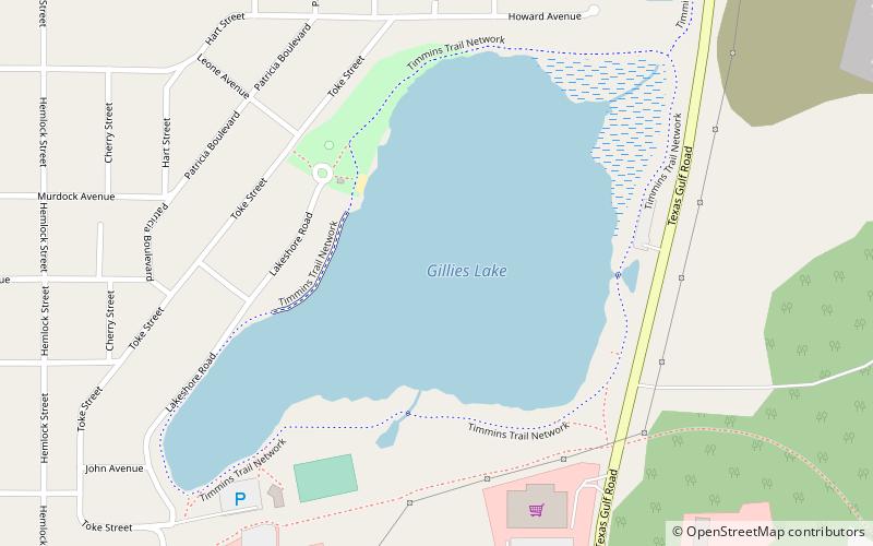 Lac Gillies location map