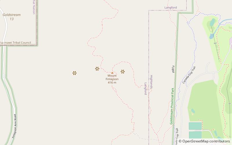 Mount Finlayson location map