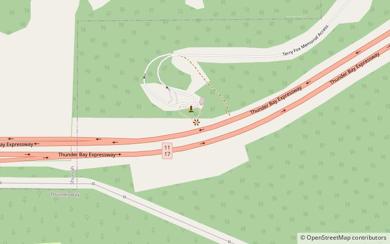 Terry Fox Memorial location map