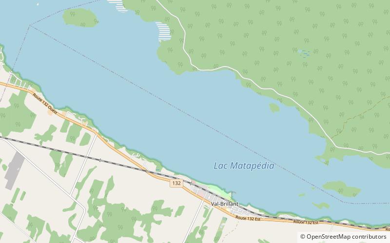 Lake Matapedia location map