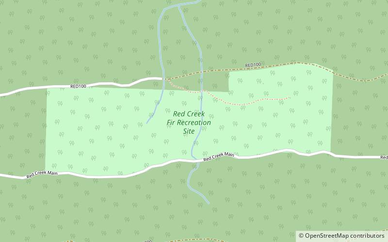 Red Creek Fir location map