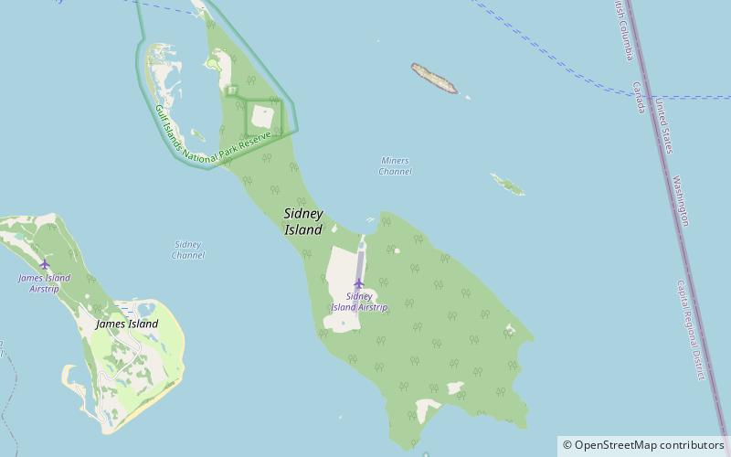 sidney island location map