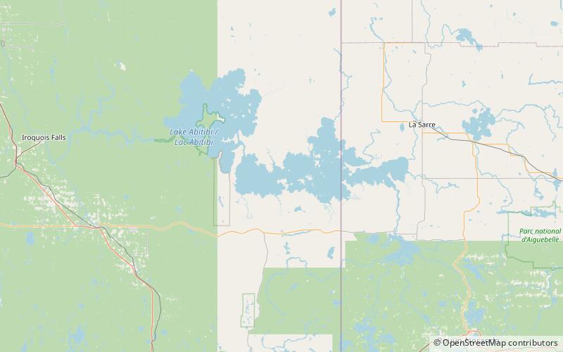 Lac Abitibi location map