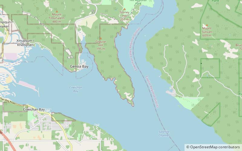cowichan indian reserve no 1 cowichan bay location map