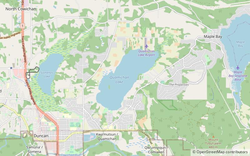 Quamichan Lake location map