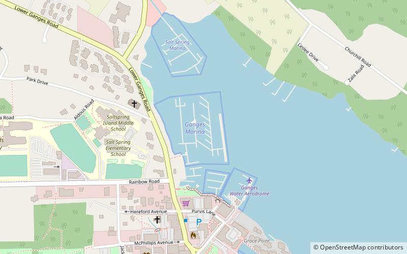 Ganges Marina location map