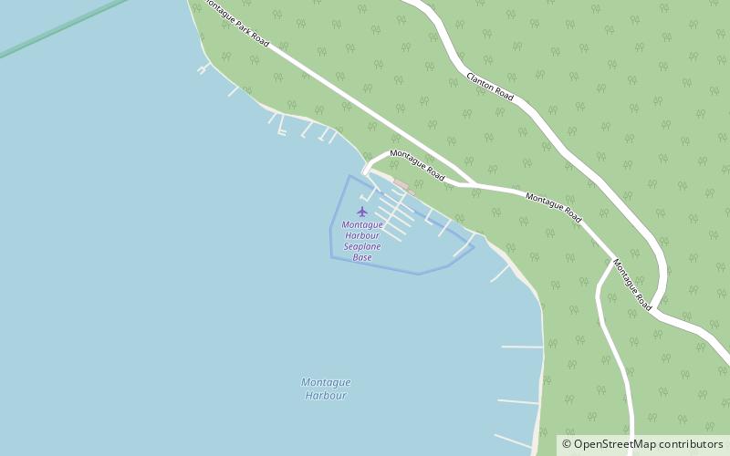 Montague Harbour Marina location map