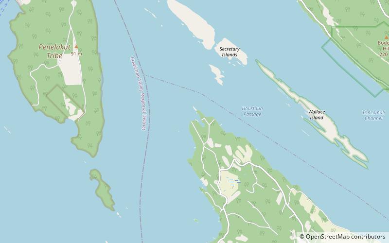 Gulf Islands location map