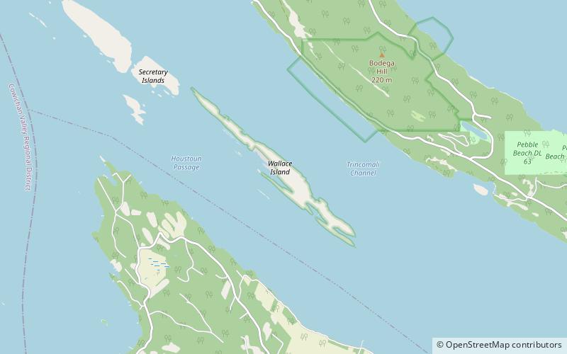 wallace island marine provincial park location map