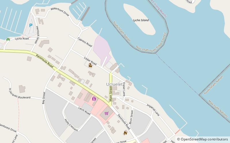 Ucluelet Aquarium location map