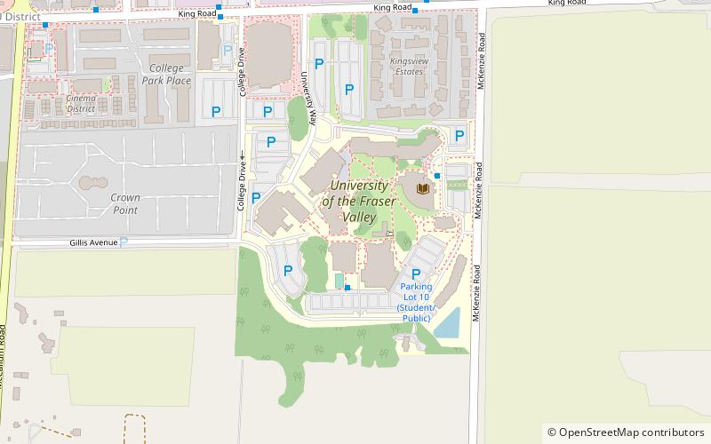 Université de la Vallée de Fraser location map