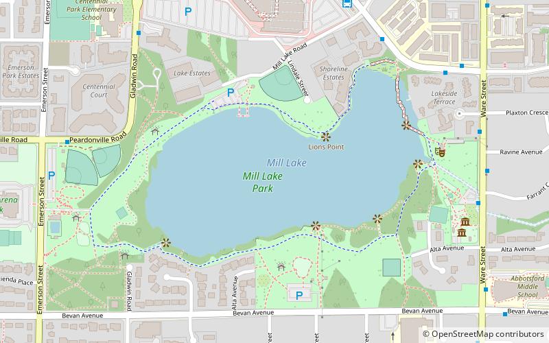 Mill Lake location map