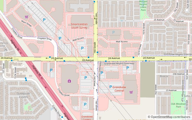 South Surrey location map