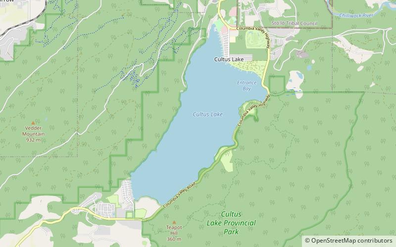 Cultus Lake location map