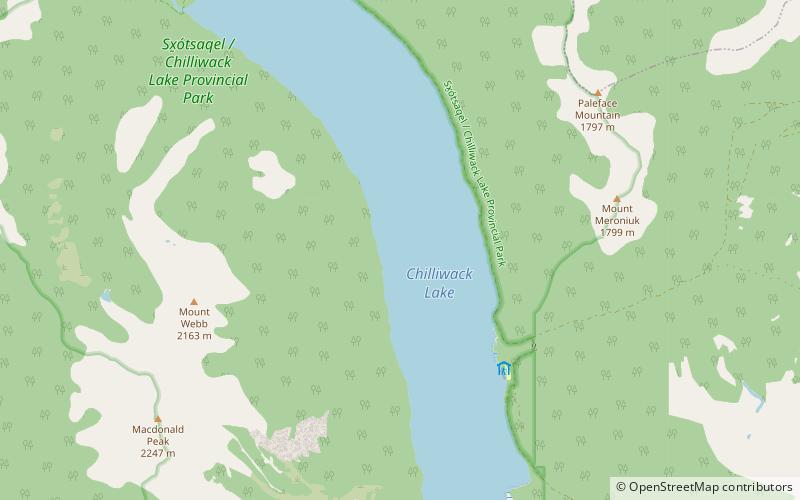Chilliwack Lake location map