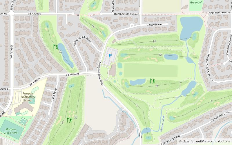 Morgan Creek Golf Course location map