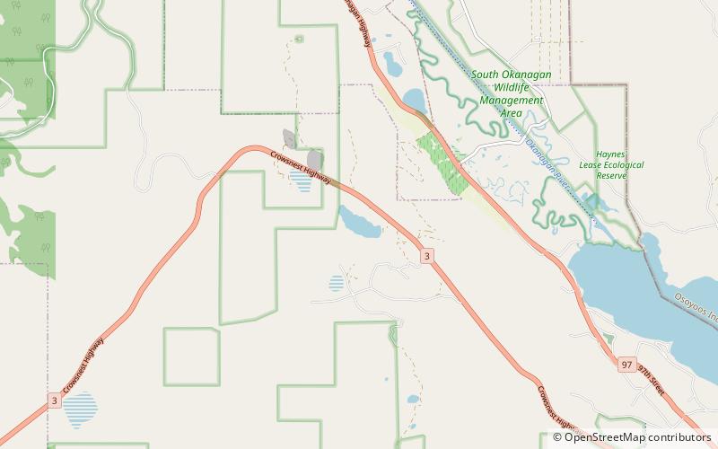 Spotted Lake location map