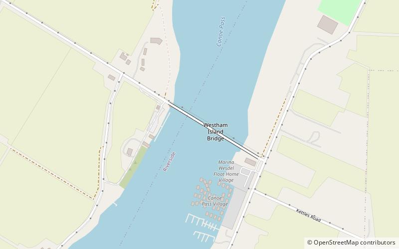 Westham Island Bridge location map
