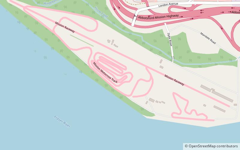 Mission Raceway Park location map