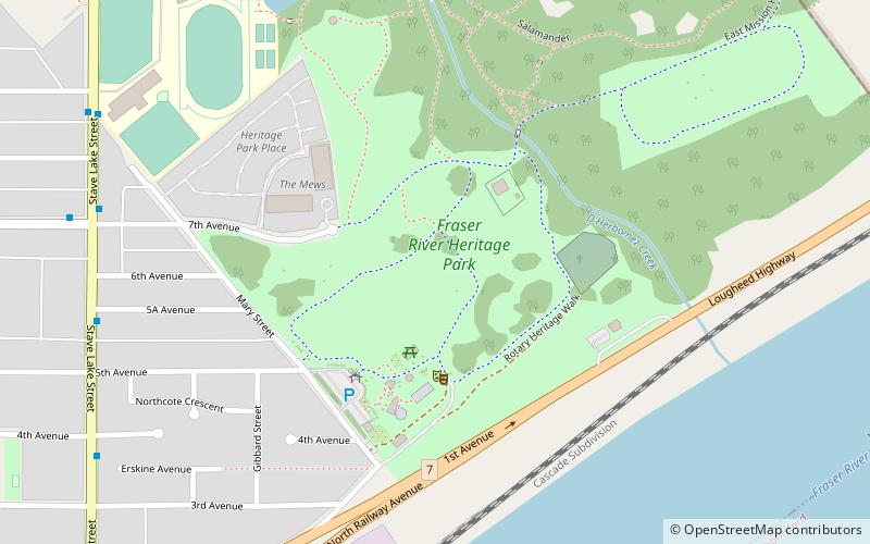 Fraser River Heritage Park location map