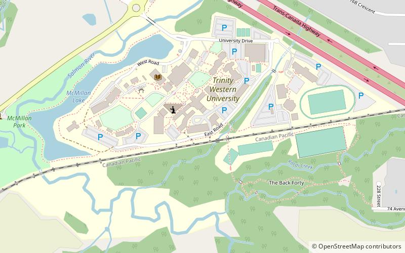 Trinity Western University location map