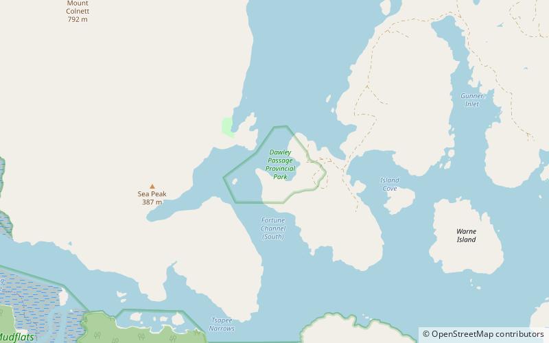 dawley passage provincial park location map