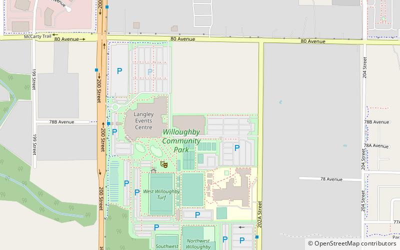 Langley Events Centre location map