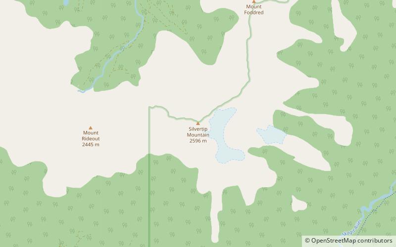 Silvertip Mountain location map