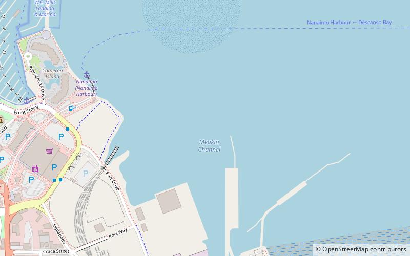 Nanaimo Harbour location map