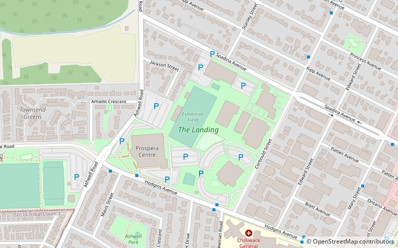 exhibition stadium chilliwack location map