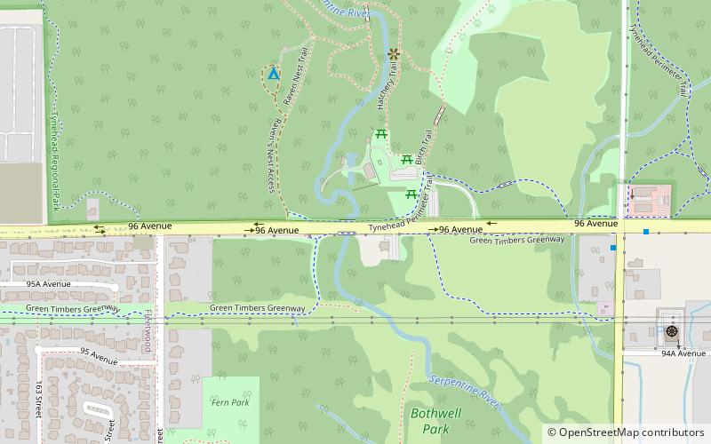 Tynehead Hatchery location map