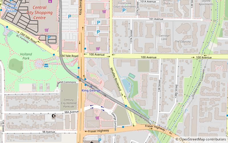 king george tower surrey location map